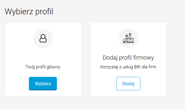 bik wybierz profil